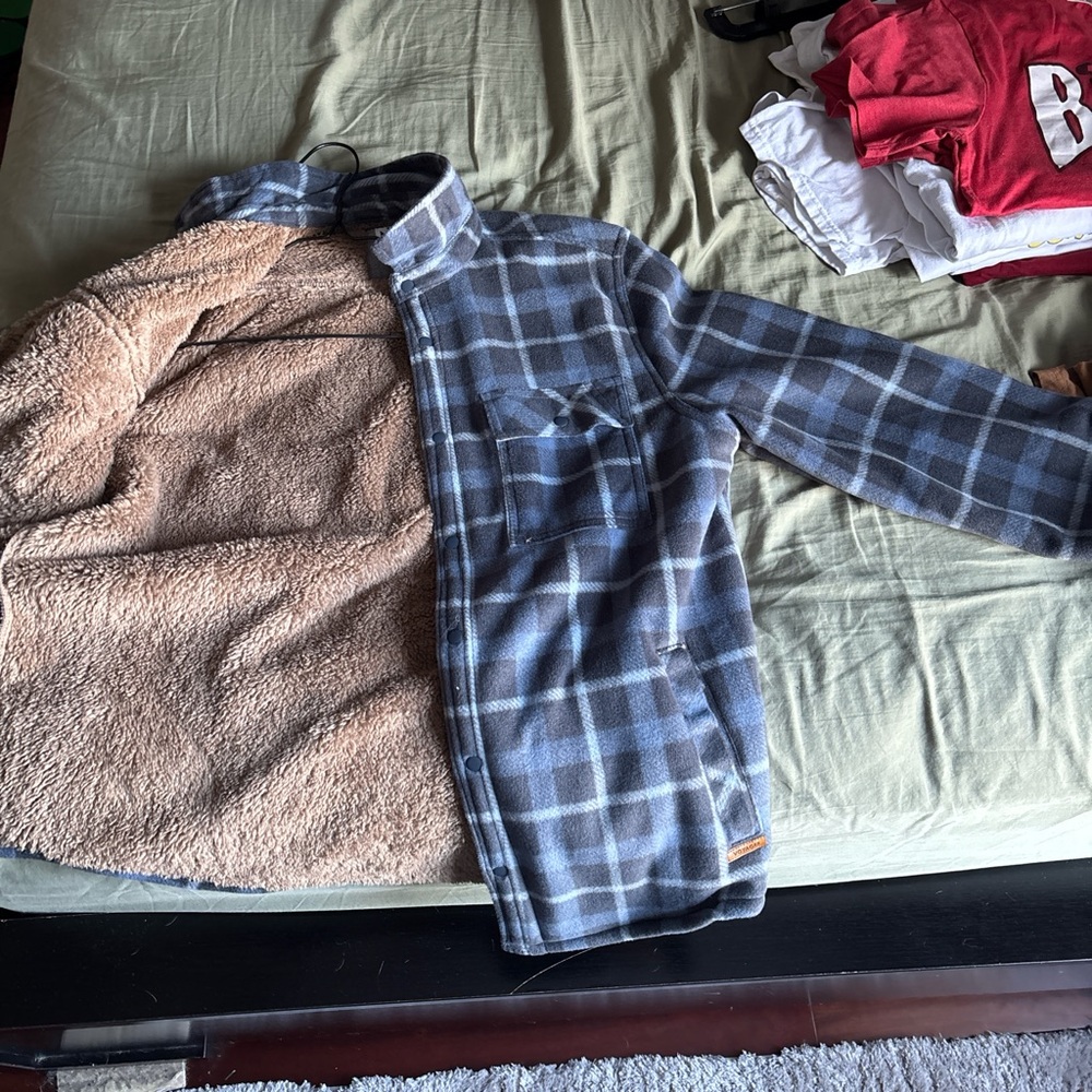 Blue vintage flannel